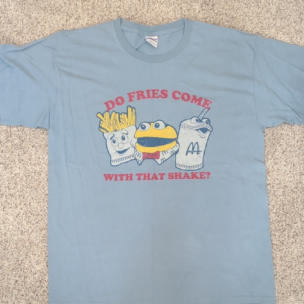 Light Blue McDonalds Pun Ultra Cotton T-Shirt